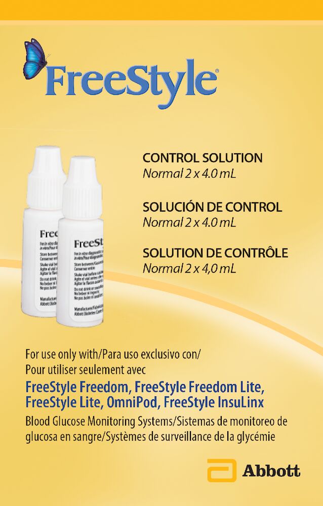 freestyle control solution normal