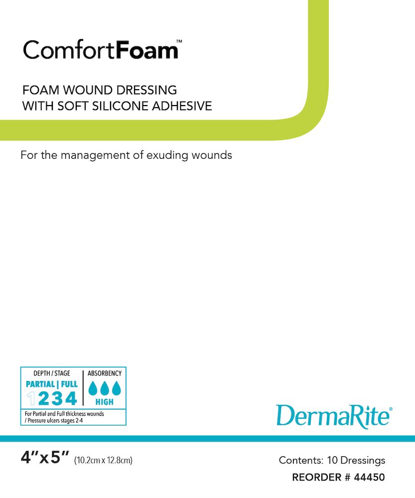 DermaRite popular Comfort Foam Wound Dressing.