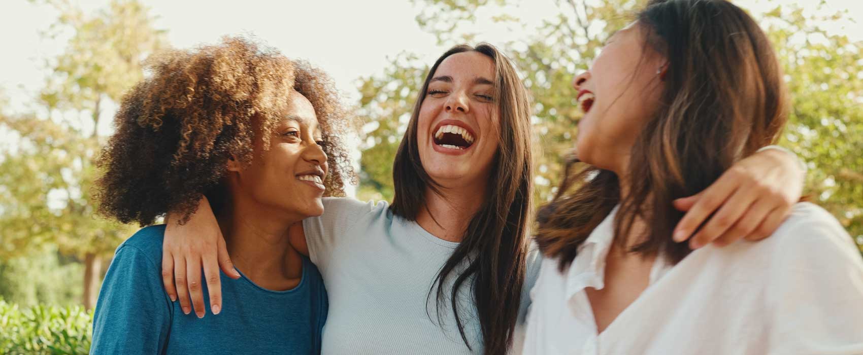 laughing friends