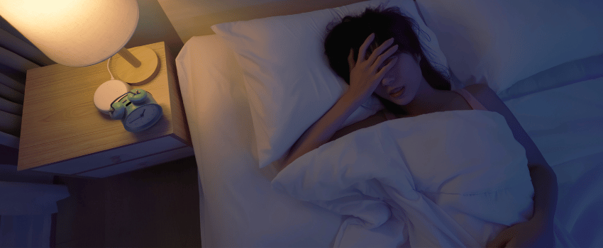 sleepless woman